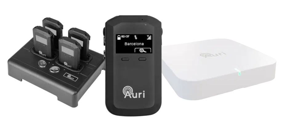 Listen Technologies Auri system with neckloops